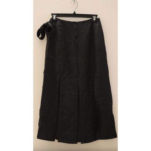 Revolve Line and Dot Women's Sz XS Black Front Slit Sample Skirt w/Side Zipper - Picture 1 of 13